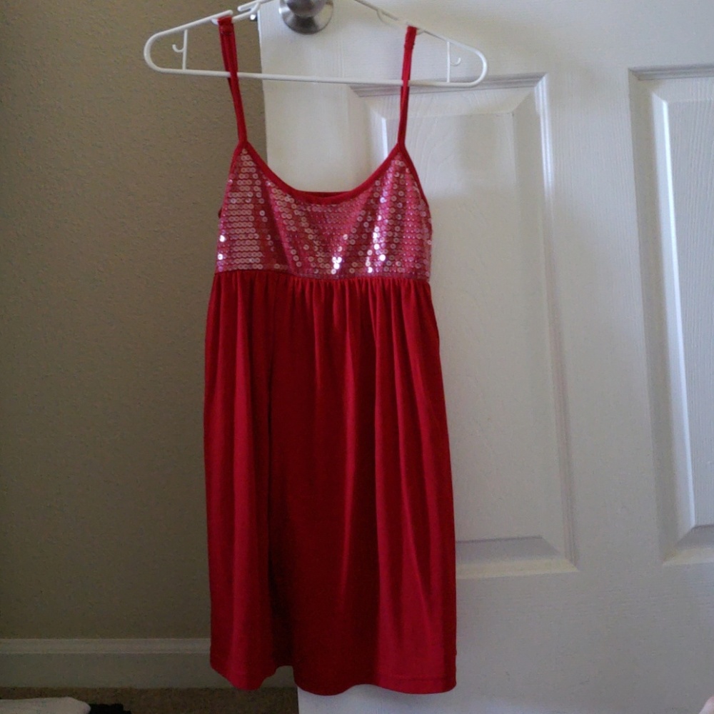 Junior Red Mini Dress